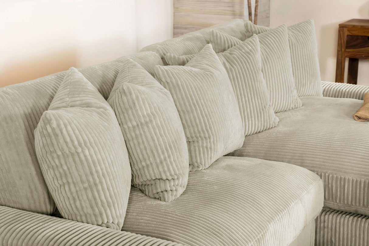 Blaine Sand Upholstered Reversible Sectional Sofa from Coaster - Luna Furniture