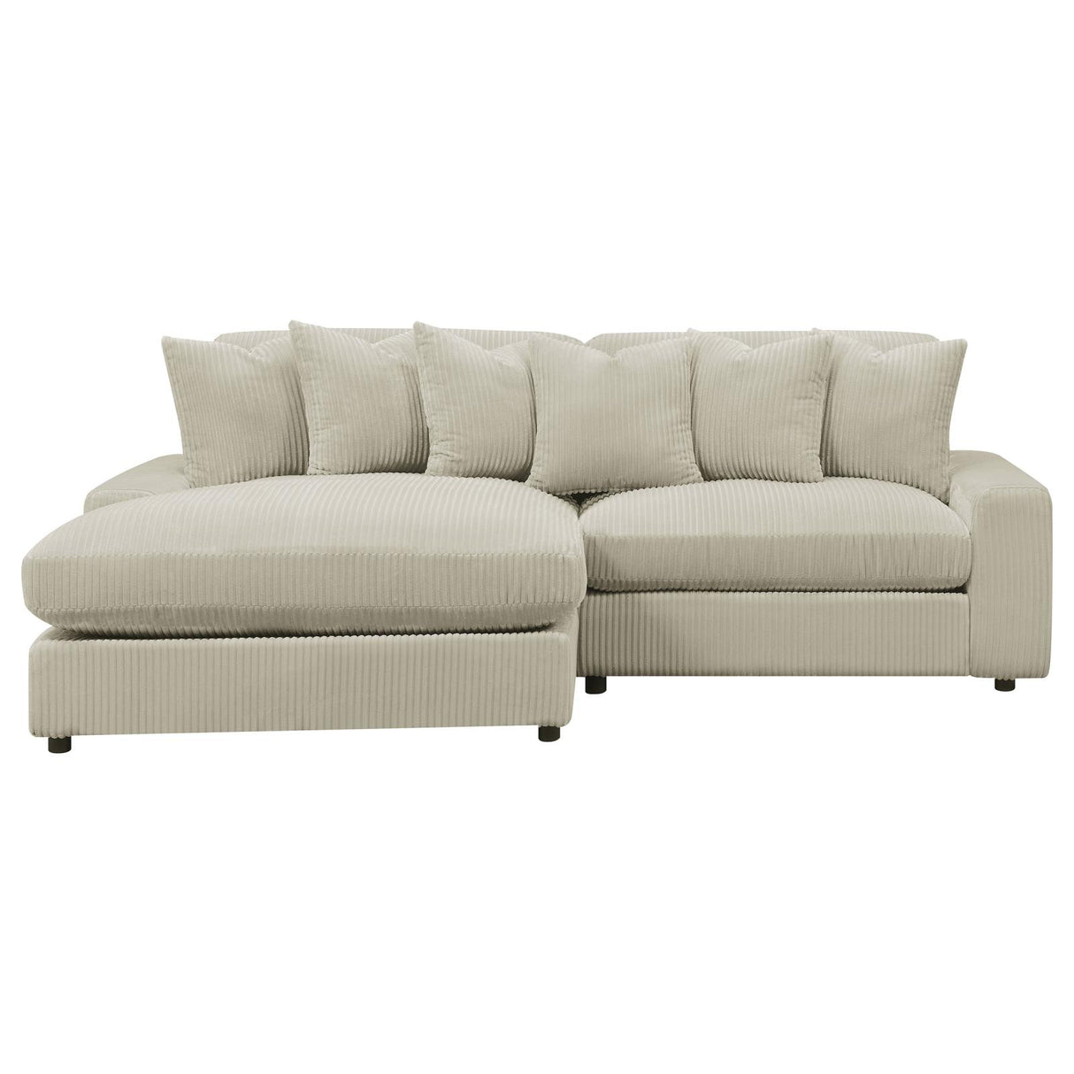 Blaine Sand Upholstered Reversible Sectional Sofa from Coaster - Luna Furniture