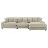 Blaine Sand Upholstered Reversible Sectional Sofa from Coaster - Luna Furniture