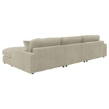 Blaine Sand Upholstered Reversible Sectional Sofa from Coaster - Luna Furniture