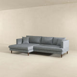 Blake L-Shaped  Sectional Sofa Grey Linen / Left Facing - AFC00589 - Luna Furniture