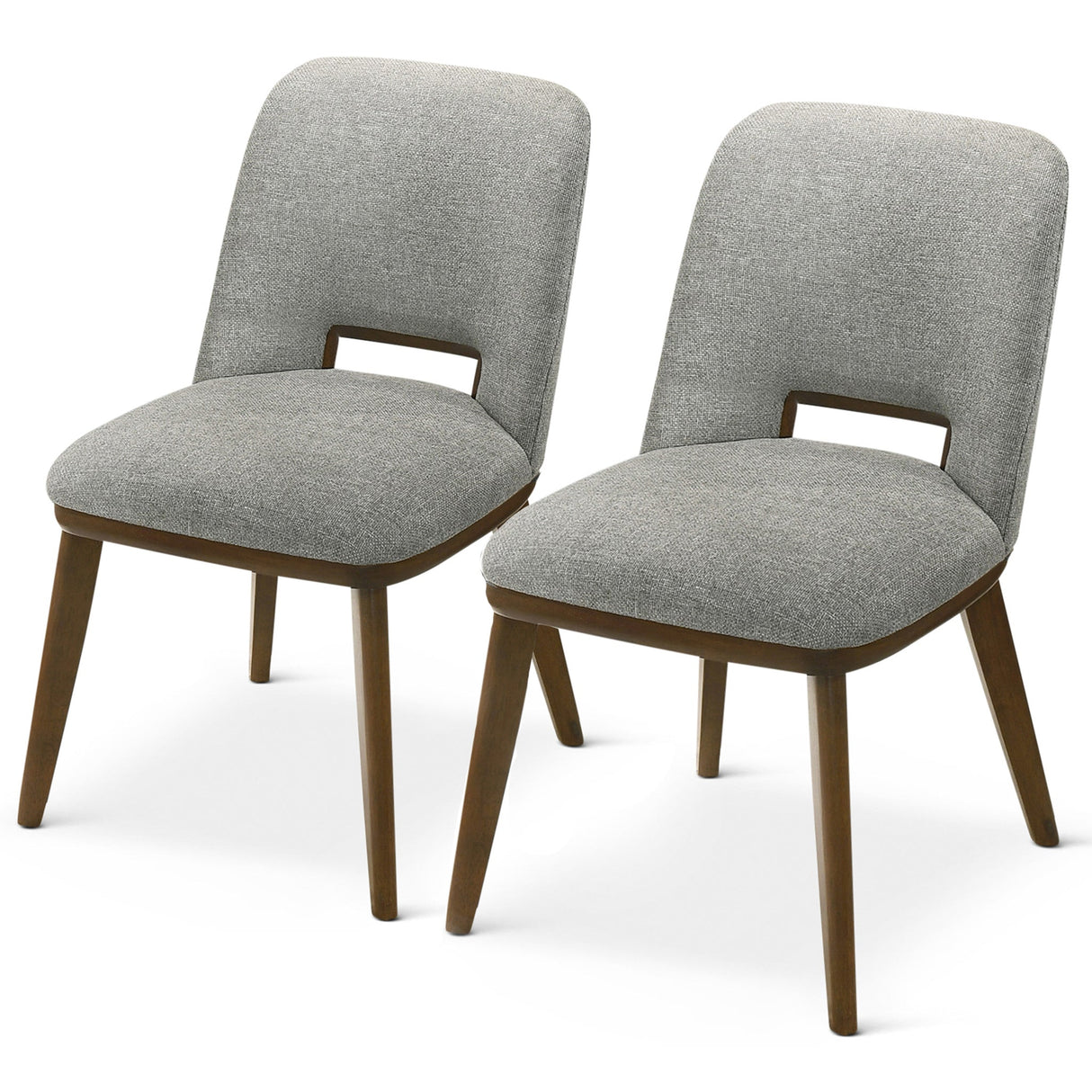 Blake Light Grey Fabric Dining Chair (Set of 2) from Midinmod - Luna Furniture