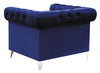 Bleker Tufted Tuxedo Arm Chair Blue - 509483 - Luna Furniture