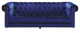 Bleker Tufted Tuxedo Arm Sofa Blue - 509481 - Luna Furniture