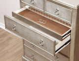 Bling Game 6-drawer Chest Metallic Platinum - 204185 - Luna Furniture