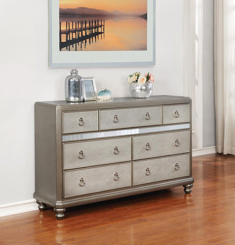 Bling Game 7-drawer Dresser Metallic Platinum - 204183 - Luna Furniture