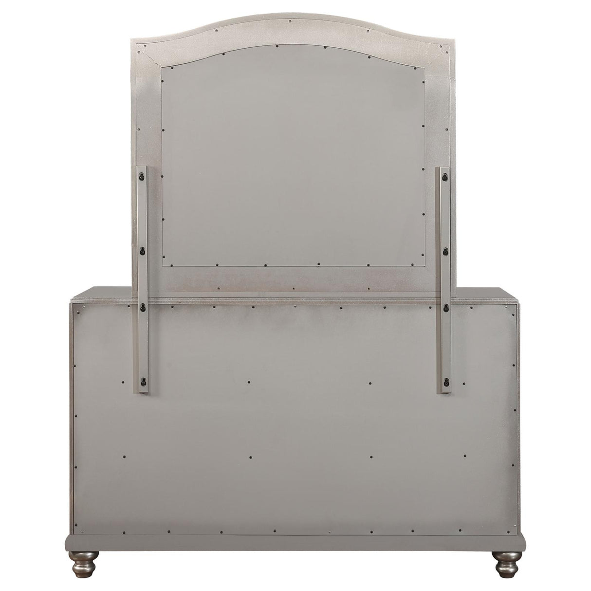 Bling Game 7-drawer Dresser with Mirror Metallic Platinum - 204183M - Luna Furniture
