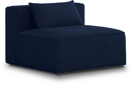 Blue Cube Modular Armless Chair - 630Navy-Armless - Luna Furniture