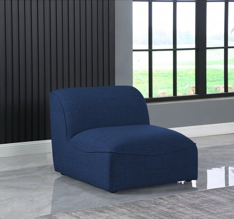 Blue Miramar Modular Armless Chair - 683Navy-Armless - Luna Furniture