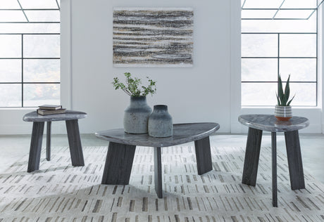 Bluebond Gray Table (Set of 3) - T390-13 - Luna Furniture