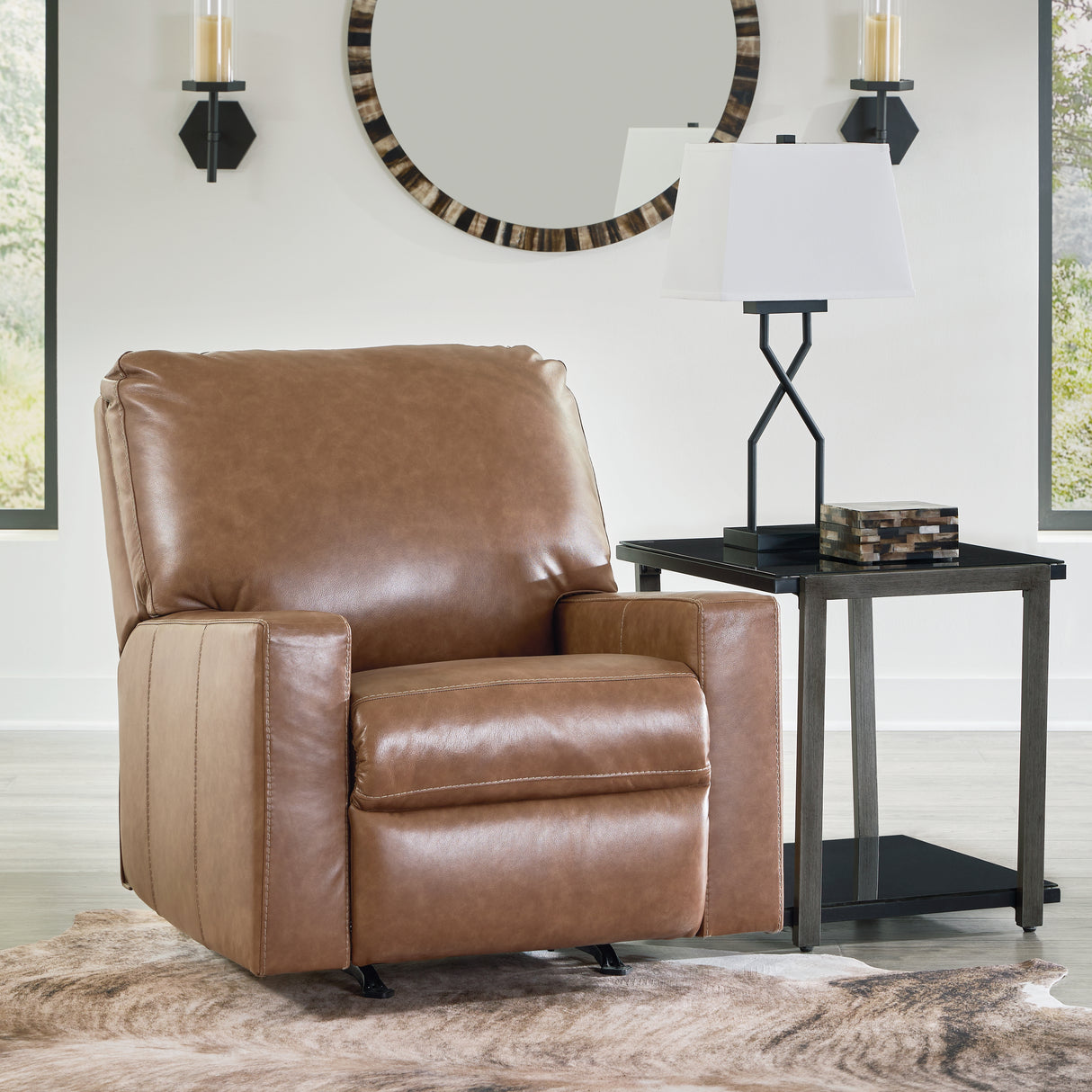 Bolsena Caramel Recliner from Ashley - Luna Furniture