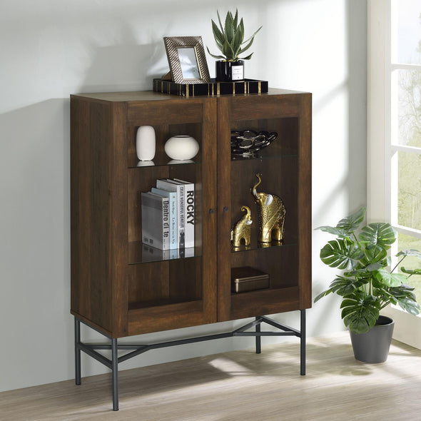 Bonilla 2-door Accent Cabinet with Glass Shelves - 959625 - Luna Furniture