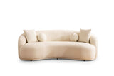 Bonita Ivory Boucle Loveseat - BONITAIVORY-L - Luna Furniture