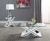Bonnie X-base Rectangle Glass Top End Table Mirror - 707787 - Luna Furniture