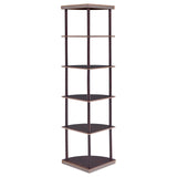 Bonwick 5-shelf Corner Bookshelf Cappuccino - 800279 - Luna Furniture