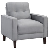 Bowen Gray Upholstered Track Arms Tufted Living Room Set from Coaster - Luna Furniture