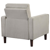 Bowen Upholstered Track Arms Tufted Chair Beige - 506787 - Luna Furniture