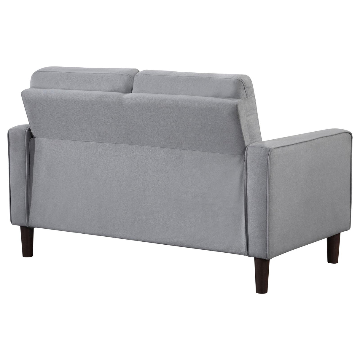 Bowen Gray Upholstered Track Arms Tufted Loveseat from Coaster - Luna Furniture