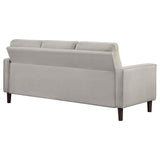 Bowen Upholstered Track Arms Tufted Sofa Beige - 506785 - Luna Furniture