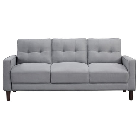 Bowen Gray Upholstered Track Arms Tufted Sofa from Coaster - Luna Furniture
