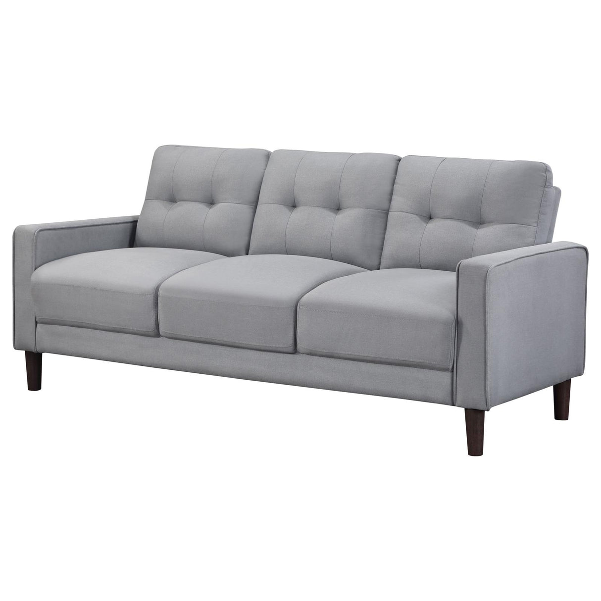 Bowen Gray Upholstered Track Arms Tufted Sofa from Coaster - Luna Furniture