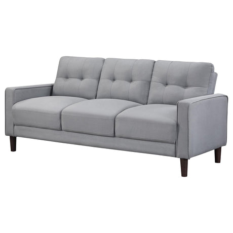 Bowen Gray Upholstered Track Arms Tufted Sofa from Coaster - Luna Furniture