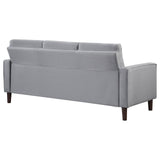 Bowen Gray Upholstered Track Arms Tufted Sofa from Coaster - Luna Furniture