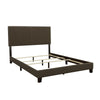 Boyd Eastern King Upholstered Bed with Nailhead Trim Charcoal - 350061KE - Luna Furniture
