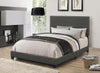 Boyd Queen Upholstered Bed with Nailhead Trim Charcoal - 350061Q - Luna Furniture