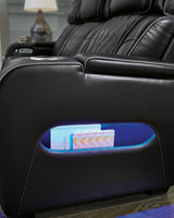 Boyington Black Power Reclining Sofa - U2710615 - Luna Furniture