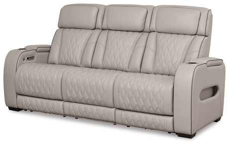 Boyington Gray Power Reclining Sofa - U2710515 - Luna Furniture