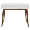 Bradenton 1-drawer Writing Desk White and Walnut - 801931 - Luna Furniture