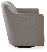 Bradney Fossil Swivel Accent Chair from Ashley - Luna Furniture