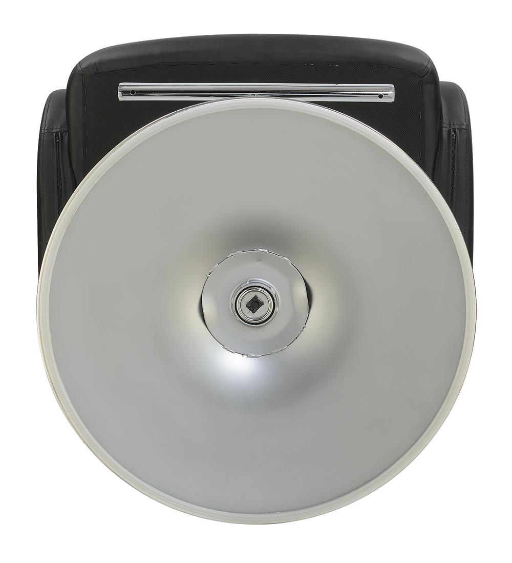 Brandi Black and Chrome 29" Adjustable Height Bar Stool from Coaster - Luna Furniture