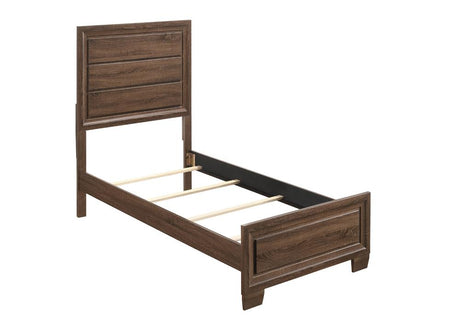 Brandon Twin Panel Bed Medium Warm Brown - 205321T - Luna Furniture