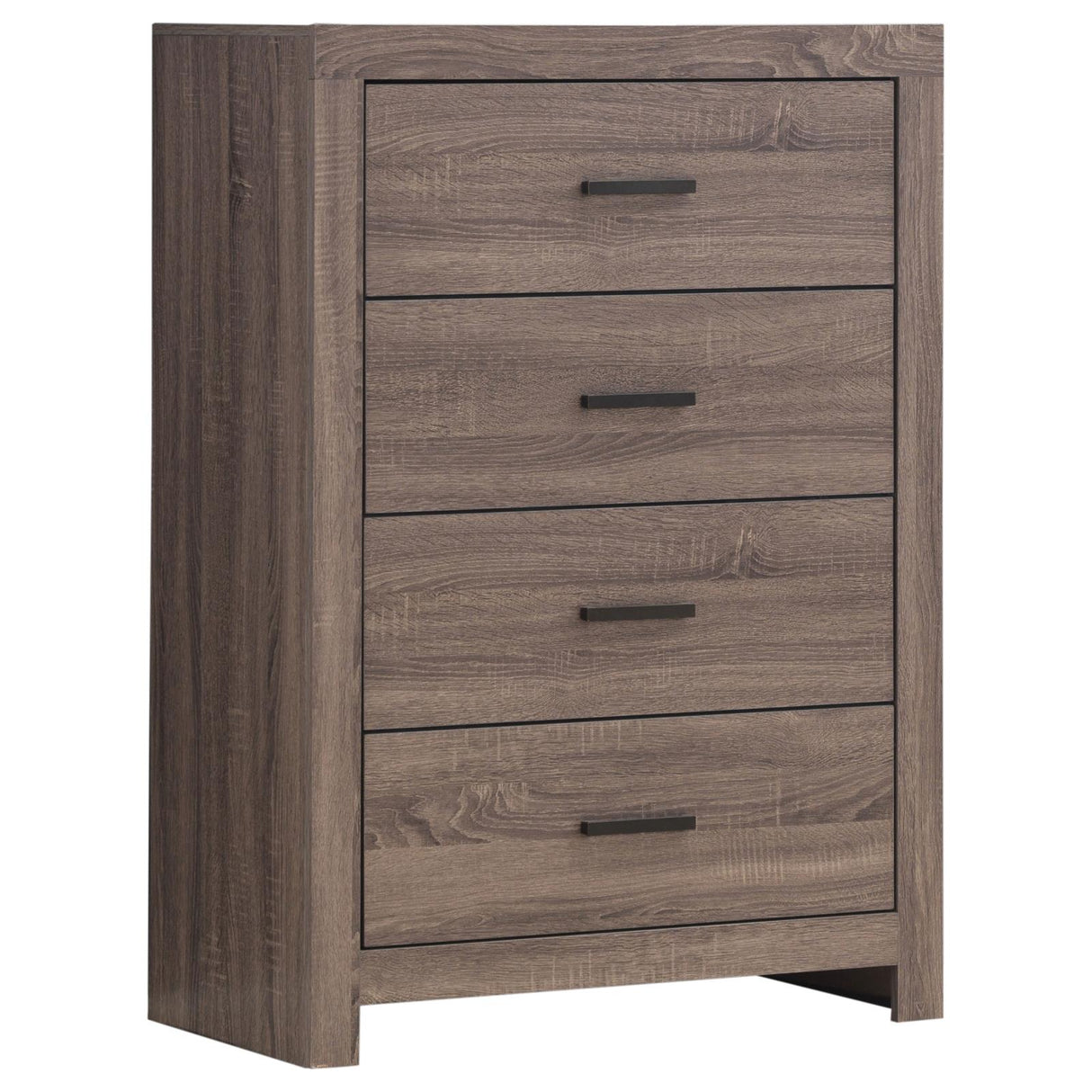 Brantford Barrel Oak 4-Drawer Chest from Coaster - Luna Furniture