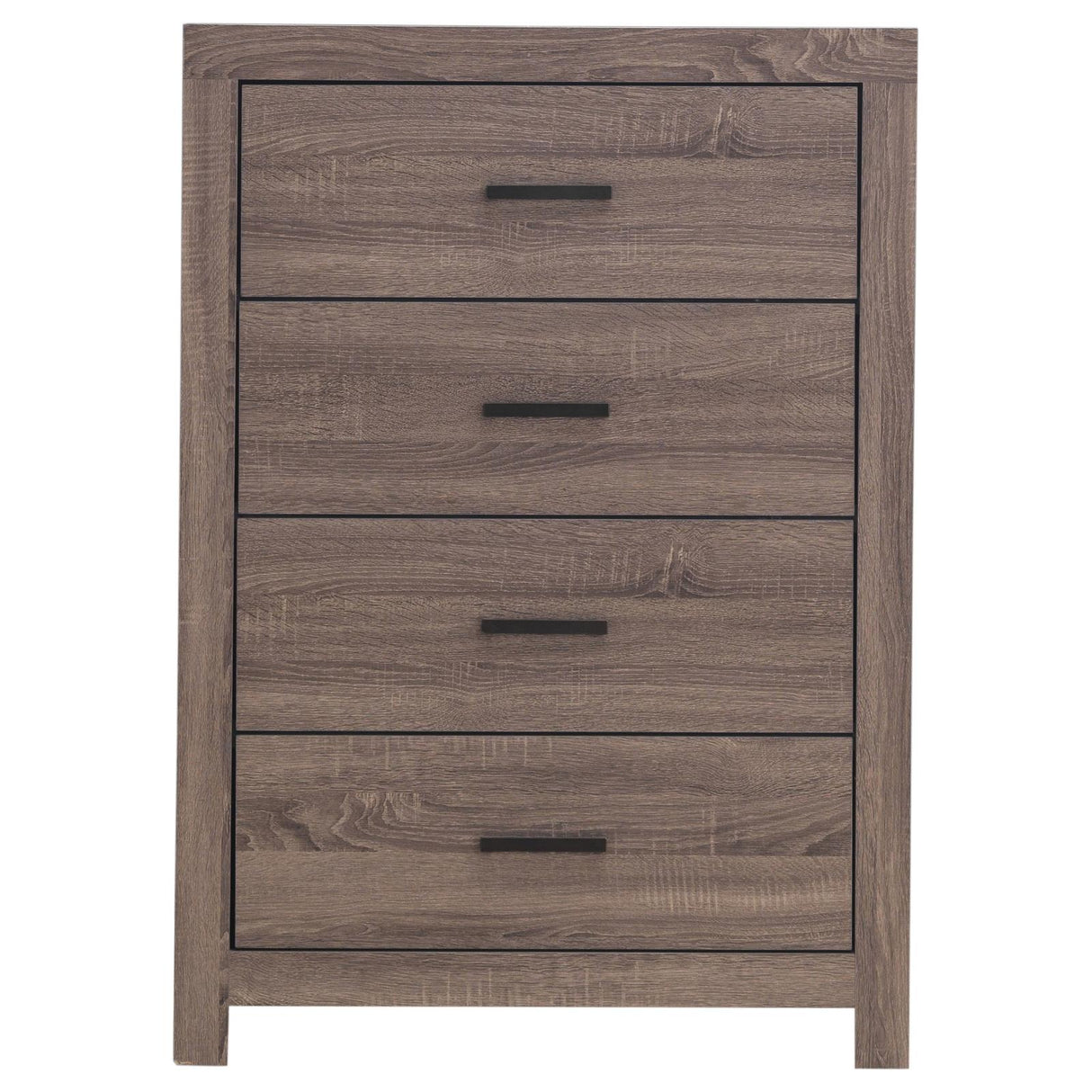Brantford Barrel Oak 4-Drawer Chest from Coaster - Luna Furniture