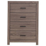 Brantford Barrel Oak 4-Drawer Chest from Coaster - Luna Furniture