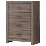Brantford Barrel Oak 4-Drawer Chest from Coaster - Luna Furniture