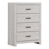 Brantford Coastal White 4-Drawer Chest from Coaster - Luna Furniture