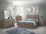 Brantford Barrel Oak 4-Piece Eastern King Bedroom Set from Coaster - Luna Furniture