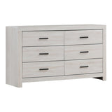 Brantford Coastal White 6-Drawer Dresser from Coaster - Luna Furniture