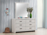 Brantford Coastal White 6-Drawer Dresser from Coaster - Luna Furniture