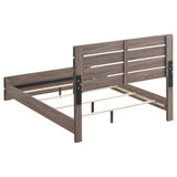 Brantford Barrel Oak Eastern King Panel Bed from Coaster - Luna Furniture