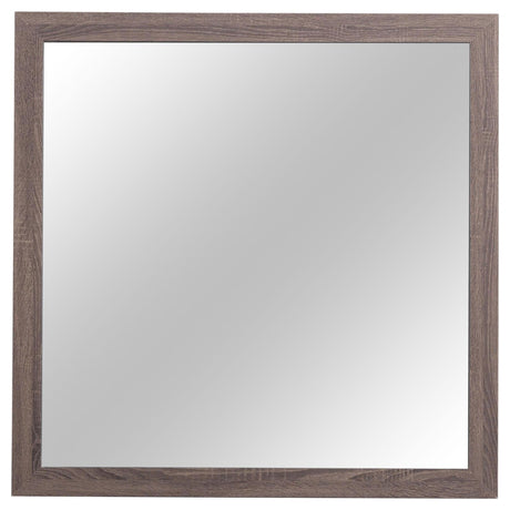 Brantford Barrel Oak Rectangle Dresser Mirror (Mirror Only) from Coaster - Luna Furniture