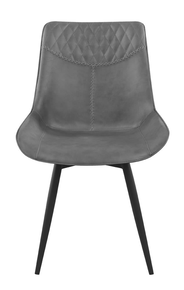 Brassie Gray Upholstered Side Chairs, Set of 2 from Coaster - Luna Furniture