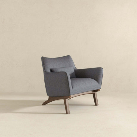 Brayden Sea Side Grey Linen Armchair from Midinmod - Luna Furniture