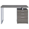 Brennan 3-drawer Office Desk Weathered Grey - 800520 - Luna Furniture