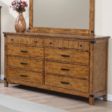 Brenner 8-drawer Dresser Rustic Honey - 205263 - Luna Furniture