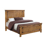Brenner California King Panel Bed Rustic Honey - 205261KW - Luna Furniture